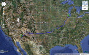 Chicago to AZ Map