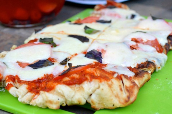 Grilled Margherita Pizza 2
